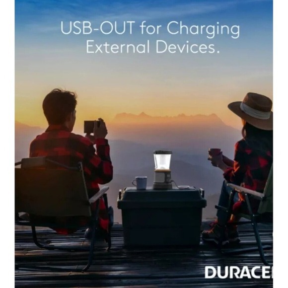 Duracell 2000 Lumens Tri-Power Rechargable Lantern Solar Power Built-In Battery - Picture 8 of 15